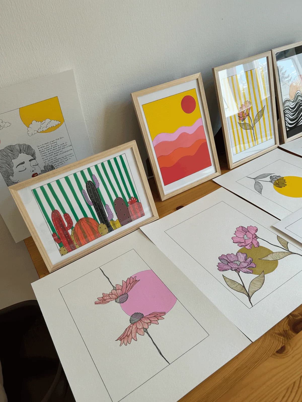 Tableau illustré poétique de Juelma Lopes Cabral